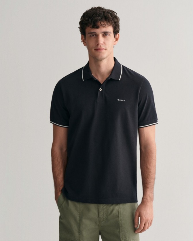 Polo t-shirt Gant Μαύρο 3G2062034-G0005