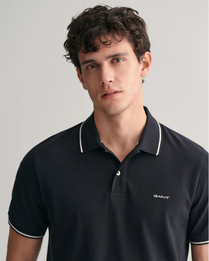 Polo t-shirt Gant Μαύρο 3G2062034-G0005