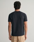 T-shirt ανδρικό Gant Μαύρο βαμβακερό 3G2013070-G0005 Regular fit