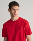 T-shirt ανδρικό Gant Κόκκινο βαμβακερό 3G2033017-G0630 Regular fit