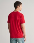 T-shirt ανδρικό Gant Κόκκινο βαμβακερό 3G2033017-G0630 Regular fit