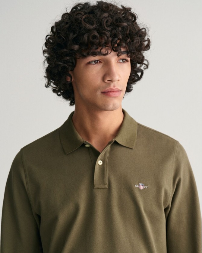 Μπλούζα polo Gant Λαδί 3G2230-1-G0301