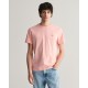 T-shirt ανδρικό Gant βαμβακερό Ροζ απαλό 3G2003184-G0671 Regular fit