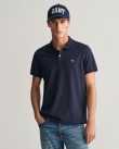 Polo t-shirt ανδρικό Gant βαμβακερό Σκούρο μπλε 3G2210-1-G0433 Regular fit