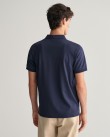 Polo t-shirt ανδρικό Gant βαμβακερό Σκούρο μπλε 3G2062026-G0433 Slim fit