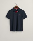 Polo t-shirt ανδρικό Gant βαμβακερό Σκούρο μπλε 3G2062026-G0433 Slim fit