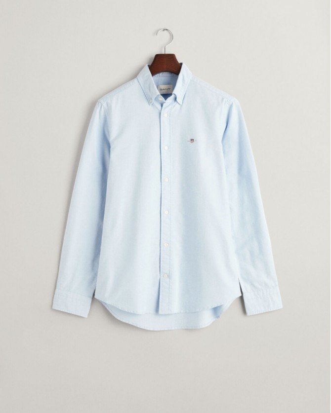 Πουκάμισο Gant Σιέλ 3G3230115-G0455 Slim fit