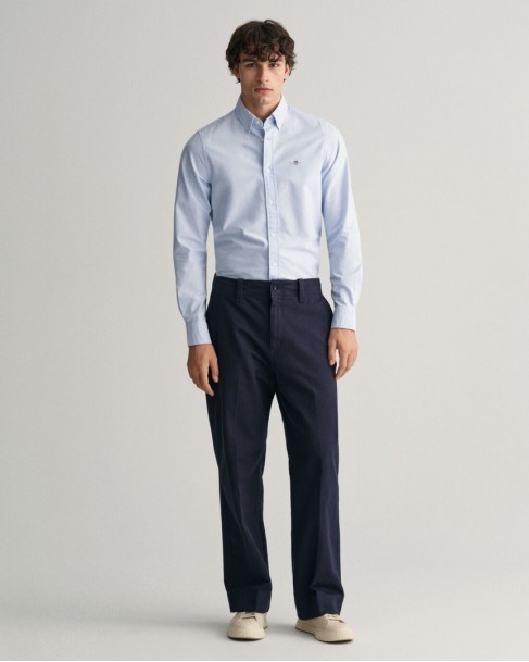 Πουκάμισο Gant Σιέλ 3G3230115-G0455 Slim fit