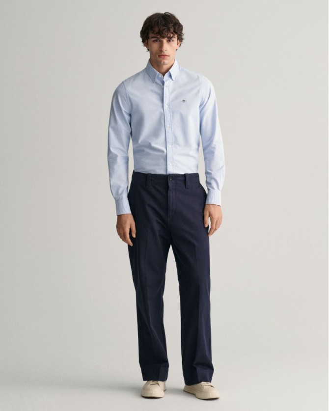 Πουκάμισο Gant Σιέλ 3G3230115-G0455 Slim fit
