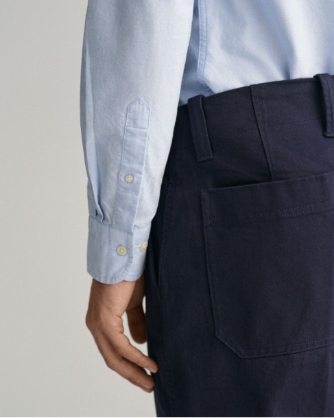 Πουκάμισο Gant Σιέλ 3G3230115-G0455 Slim fit