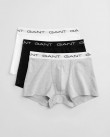 Τριάδα σετ boxers Gant Λευκό-Γκρι-Μαύρο 3GU900013003-G0093
