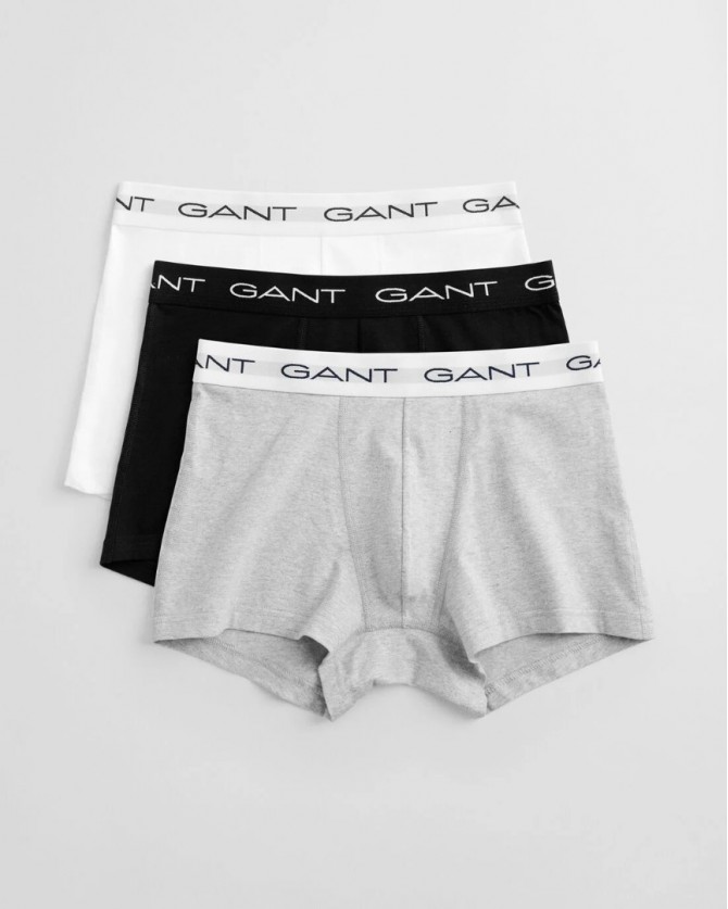 Τριάδα σετ boxers Gant Λευκό-Γκρι-Μαύρο 3GU900013003-G0093