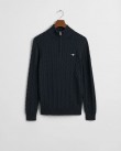 Πλεκτό Half zip Gant Σκούρο μπλε 3G8050603-G0433