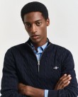 Πλεκτό Half zip Gant Σκούρο μπλε 3G8050603-G0433