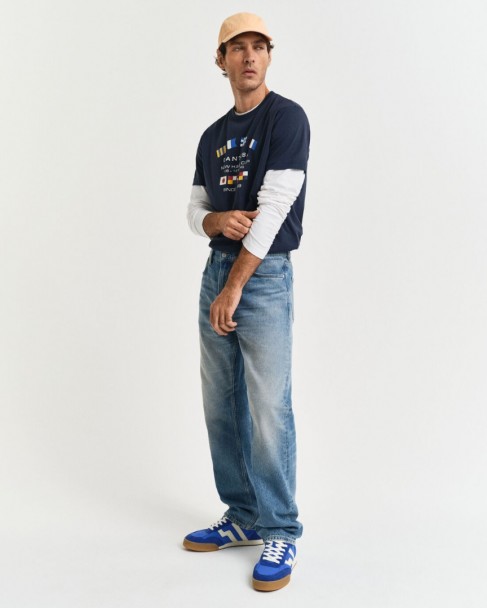 T-shirt Gant Σκούρο μπλε 3G2003299-G0433