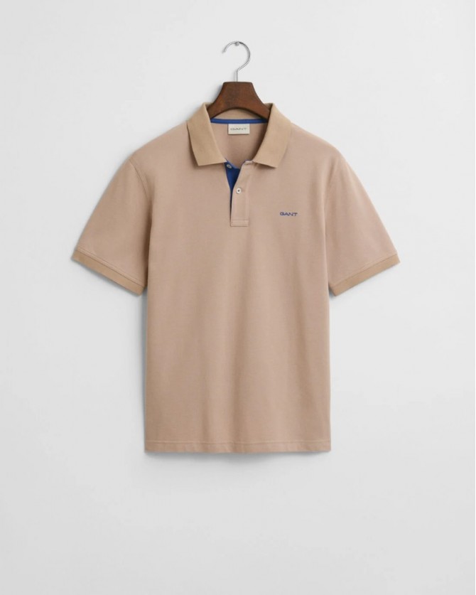 Polo t-shirt Gant Μπεζ 3G2062026-G0277