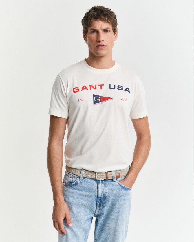 T-shirt Gant Εκρού 3G2003299-G0130