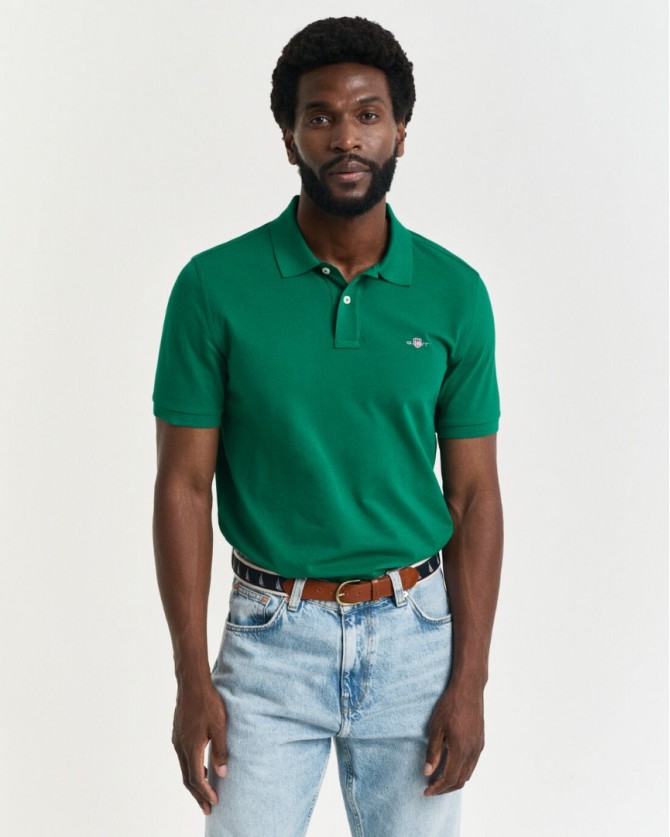 Polo t-shirt Gant Πράσινο 2210-1-G0322