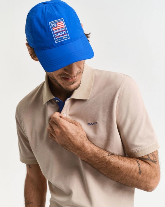 Polo t-shirt Gant Μπεζ 3G2062026-G0277