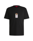 T-shirt Hugo Μαύρο Dilesses 50530683-001