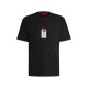 T-shirt Hugo Μαύρο Dilesses 50530683-001