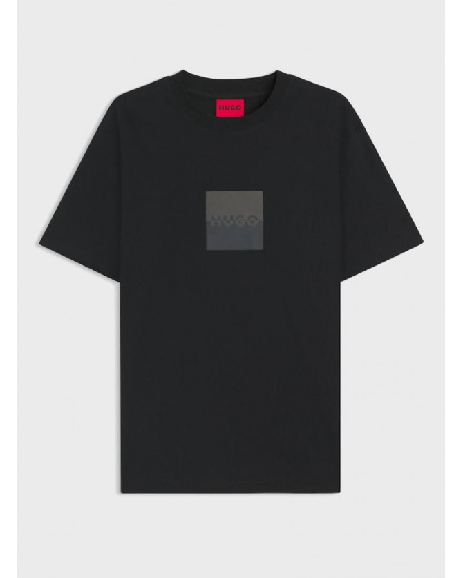 T-shirt Hugo Μαύρο Dusplit 50542784-001