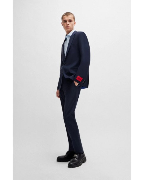 Παντελόνι κοστουμιού Hugo Σκούρο μπλε HestenM204X 50446520-405