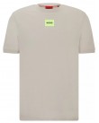 T-shirt ανδρικό Hugo βαμβακερό Μπεζ Diragolino212 50447978-055 Relaxed fit