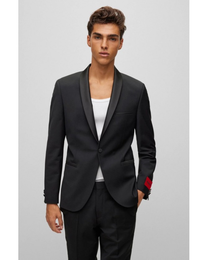 Σακάκι Κοστουμιού Hugo Μαύρο Arti224E1X 50476333-001