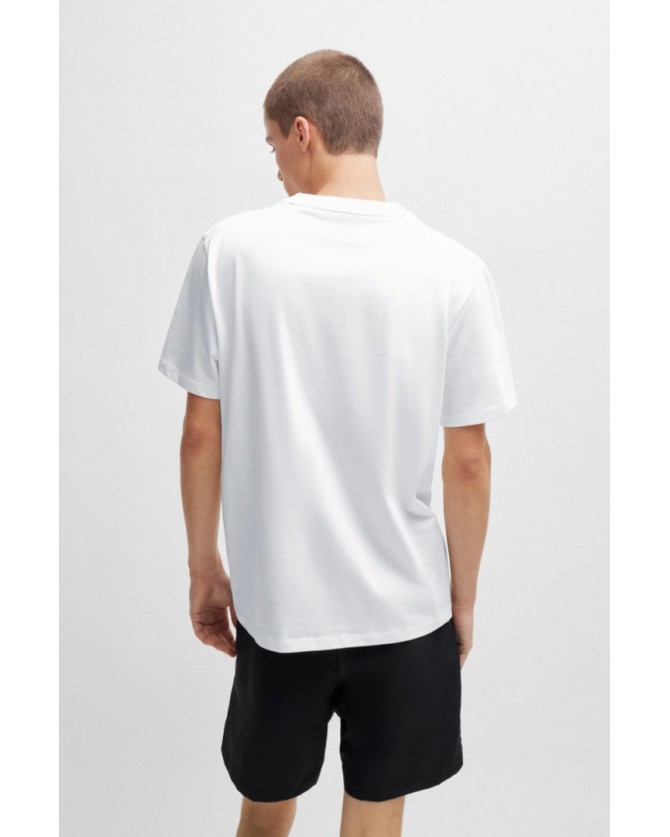 T-shirt ανδρικό Hugo Λευκό Damotoro 50514092-100 Relaxed fit