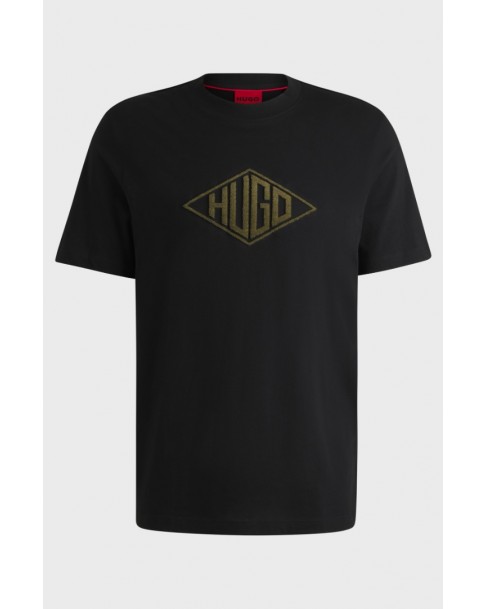 T-shirt Hugo Μαύρο Dalendi 50534934-001
