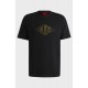 T-shirt Hugo Μαύρο Dalendi 50534934-001