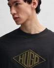 T-shirt Hugo Μαύρο Dalendi 50534934-001