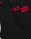 Σετ κάλτσες Hugo Μαύρες 4P RS GIFT RIB CC 50546668-001