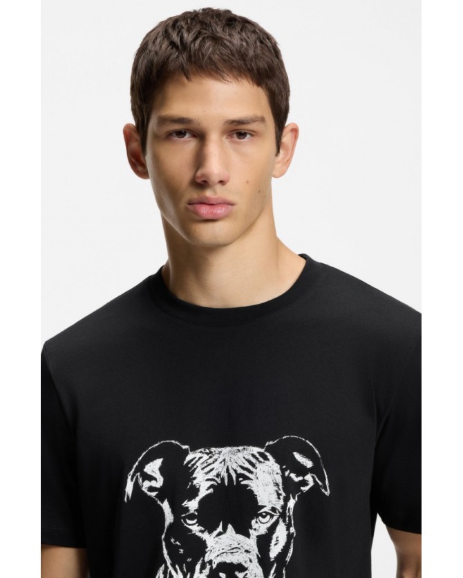 T-shirt Hugo Μαύρο Dubrox 50553779-001
