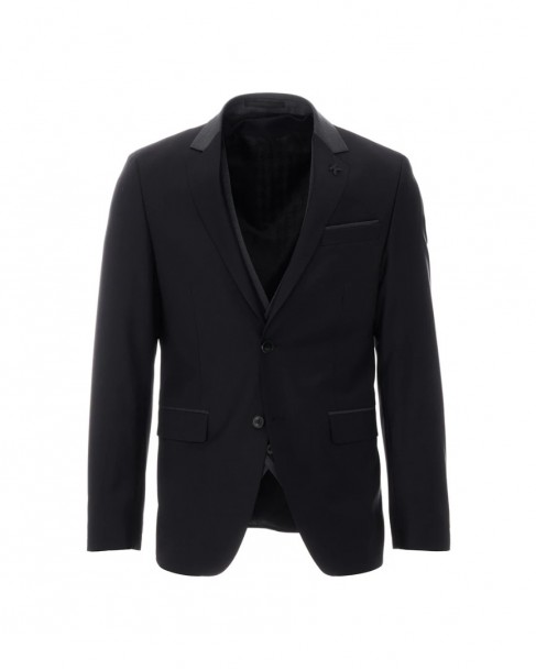 Κοστούμι με γιλέκο Karl Lagerfeld Μαύρο 115244-532096-2-990