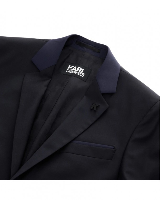 Κοστούμι με γιλέκο karl Lagerfeld Σκούρο μπλε 115244-532096-1-690
