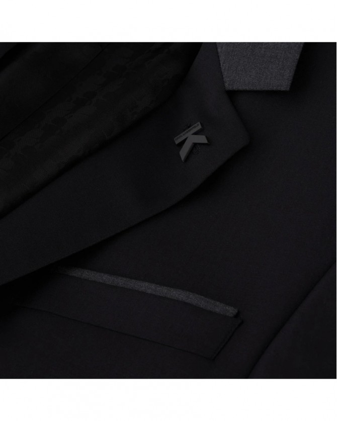 Κοστούμι με γιλέκο karl Lagerfeld Μαύρο 115244-532096-1-990