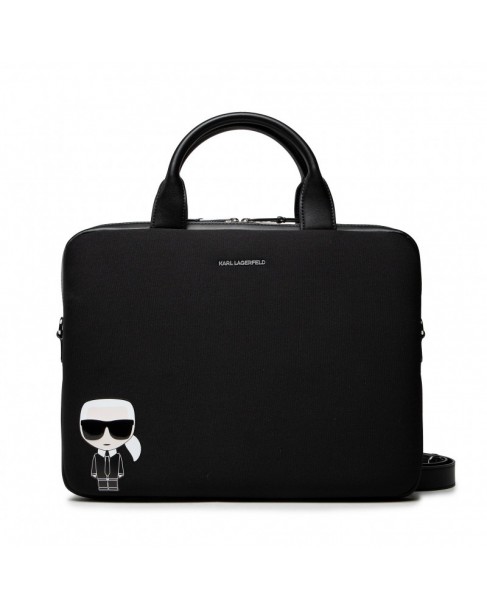 Χαρτοφύλακας Karl Lagerfeld Μαύρος  205M3242-A999 Black K/Ikonik Laptop Sleeve W Strap X22
