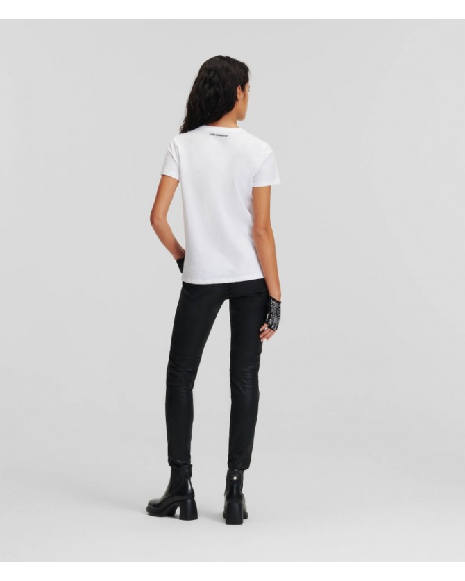 T-shirt Karl Lagerfeld Λευκό 230W1771 100-White