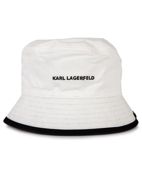 Καπέλο διπλής όψης Karl Lagerfeld Λευκό-Μαύρο 230W3404-A998 Blck/Wht