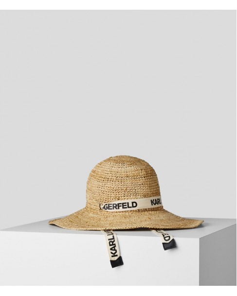 Καπέλο ψάθινο Karl Lagerfeld Μπεζ 231W3406-A106 Natural