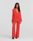Παντελόνι Karl Lagerfeld Κοραλί 235W1004 448-FIERY RED