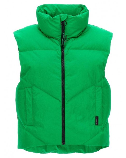Μπουφάν γιλέκο Karl Lagerfeld Πράσινο 235W1501 693-BRIGHT GREEN