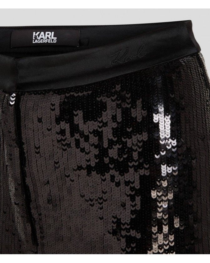 Παντελόνι Karl Lagerfeld Μάυρο 240W1003 999-Black