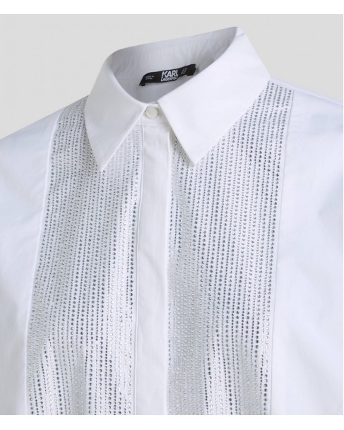 Πουκάμισο Karl Lagerfeld Λευκό 240W1600 100-White