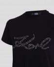 T-shirt Karl Lagerfeld Μαύρο 241W1713 999-black