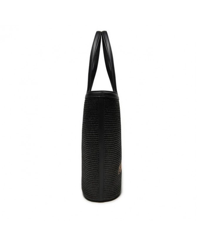 Τσάντα ψάθινη Karl Lagerfeld Μαύρη 241W3027-A999