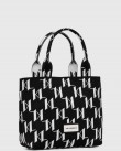 Τσάντα Karl Lagerfeld Μαύρη 241W3033 A998-Black/White