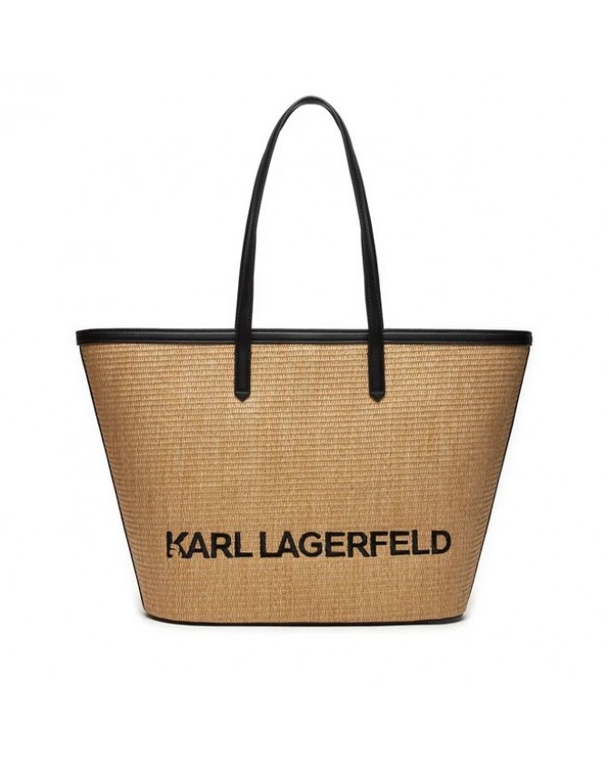 Τσάντα ψάθινη karl Lagerfeld Μπεζ 241W3057-A106